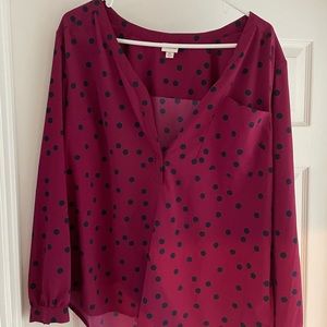 Polka dot blouse
